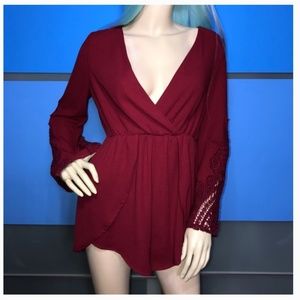 *Never Worn* B Sharp Romantic Lace Romper